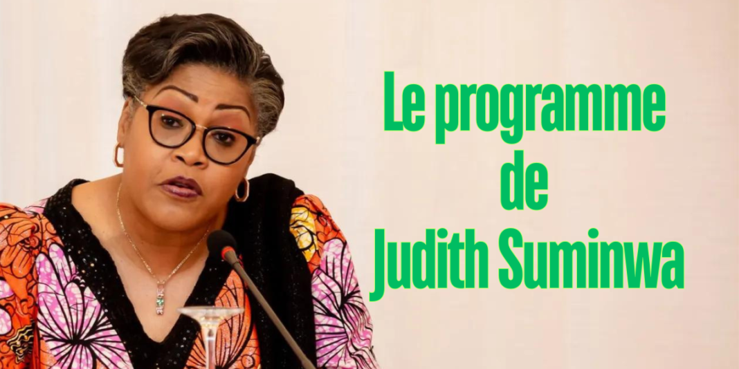 Le programme de Judith Suminwa