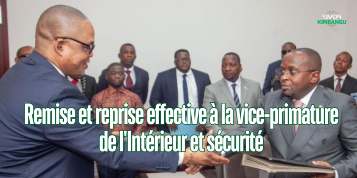 RDC: Remise et reprise effective à la vice-primature de l'Intérieur et sécurité