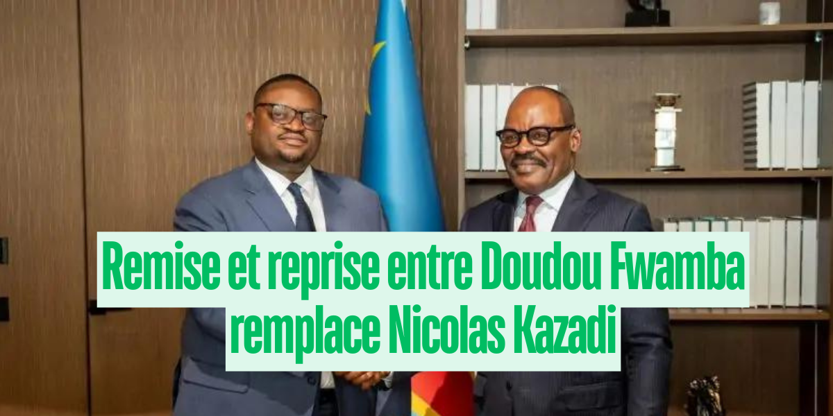 Remise et reprise entre Doudou Fwamba remplace Nicolas Kazadi