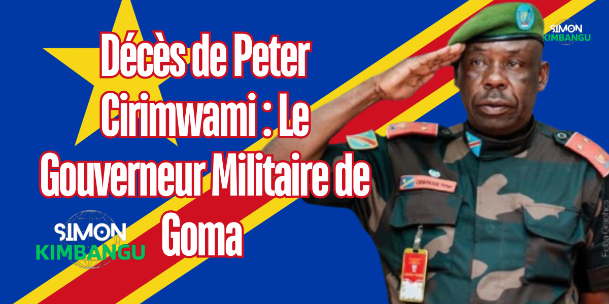 Décès de Peter Cirimwami