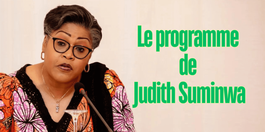 Le programme de Judith Suminwa : Vers une RDC Prosper et Épanouie